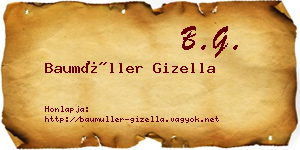 Baumüller Gizella névjegykártya
